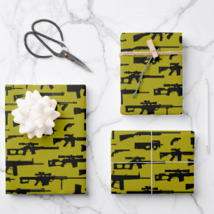 Long Guns Military Grade Hardware Sports Wrapping Paper Sheet