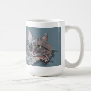Long hair cat mug