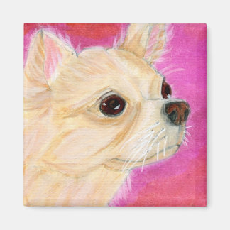 Long hair Chihuahua Magnet