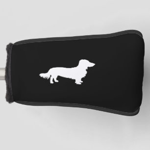 Long hair dachshund dog Dachshund gift silhouette Golf Head Cover