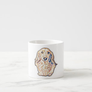 Long Hair Dachshund Gifts Cute Doxie Wiener Dog Lo Espresso Cup