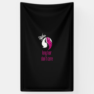 long hair don't care banner