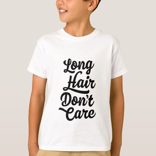 Image of Long Hair Don't Care Kids T-Shirt