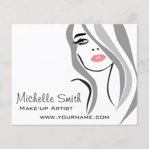 Long Hair hairdresser make up artist  branding Flyer