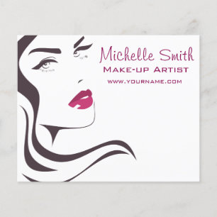 Long Hair hairdresser make up artist  branding Flyer