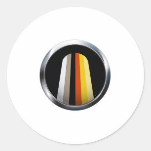 Long Hair Pride Classic Round Sticker