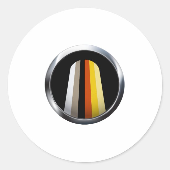 Long Hair Pride Classic Round Sticker (Front)