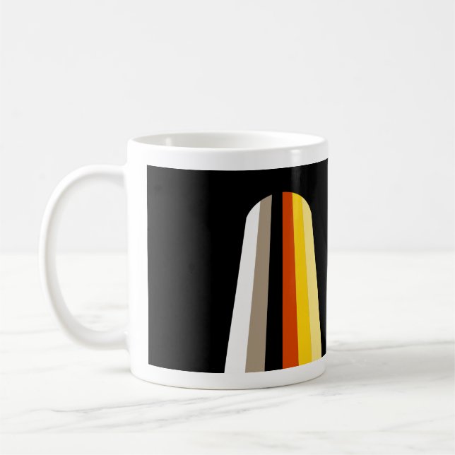 Long Hair Pride Flag Coffee Mug (Left)