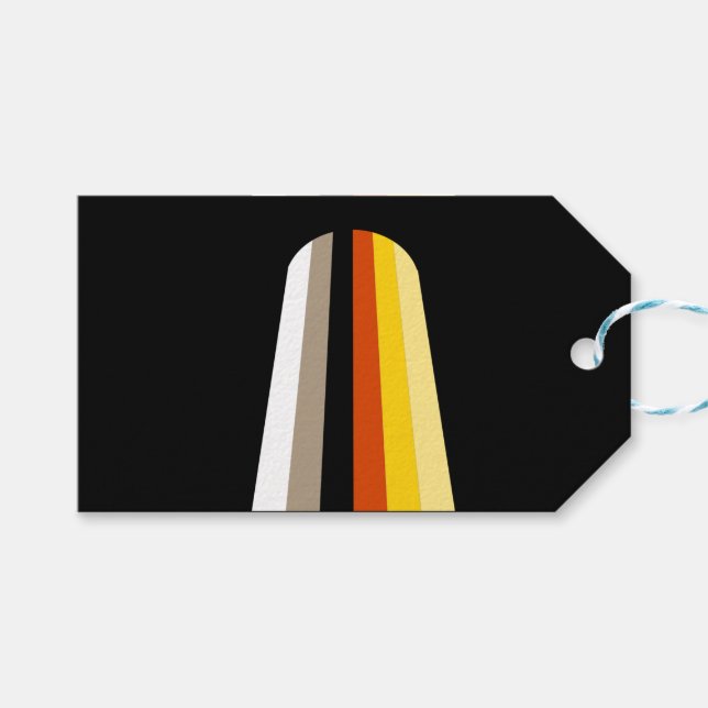 Long Hair Pride Flag Gift Tags (Front (Horizontal))