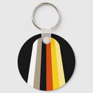 Long Hair Pride Flag Key Ring