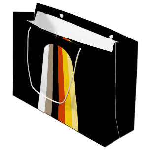 Long Hair Pride Flag Large Gift Bag