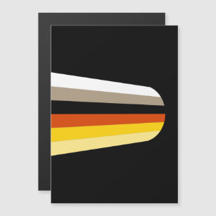 Long Hair Pride Flag Magnetic Invitation
