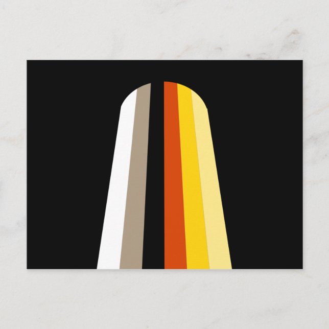 Long Hair Pride Flag Postcard (Front)