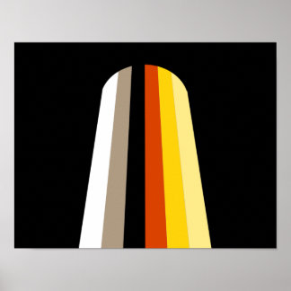 Long Hair Pride Flag Poster