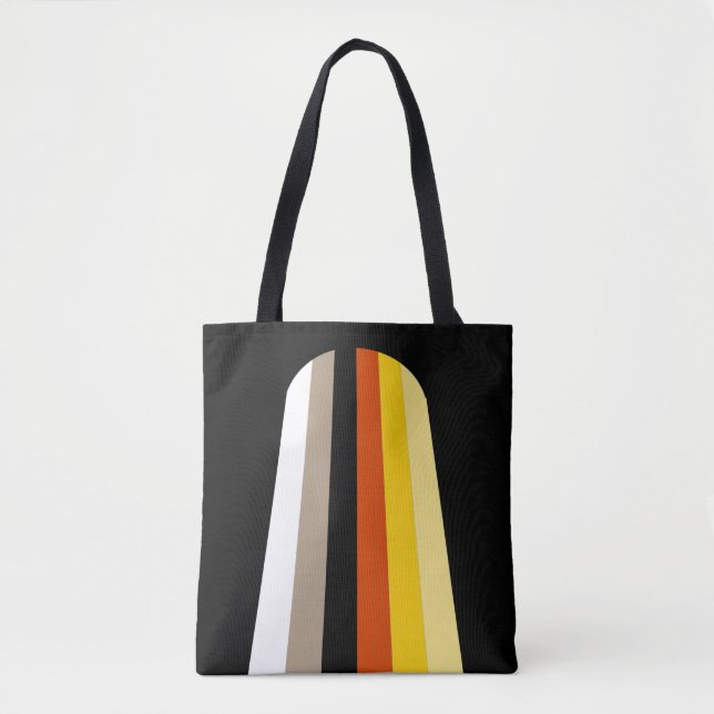 Long Hair Pride Flag Tote Bag (Front)