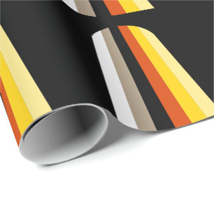 Long Hair Pride Flag Wrapping Paper