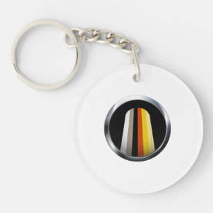 Long Hair Pride Key Ring
