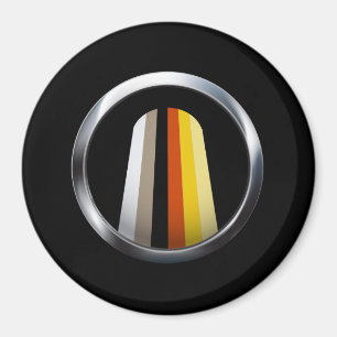 Long Hair Pride Magnet