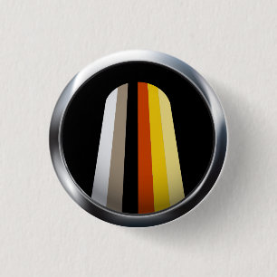 LONG HAIR PRIDE MEDALLION 3 CM ROUND BADGE