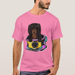 Long Haired Black Doxie T-Shirt