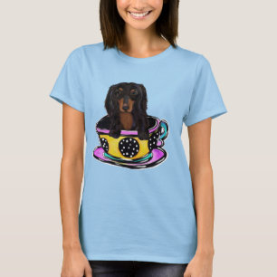 Long Haired Black Doxie T-Shirt