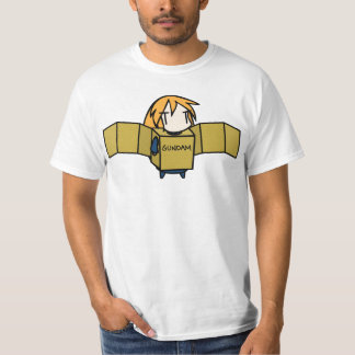 Long-Haired Character Box Gundam T-Shirt