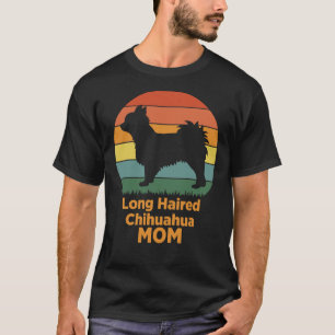 Long Haired Chihuahua Mum Coloured T-Shirt