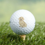 Long Haired Cream Dachshund Golf Balls<br><div class="desc">I am in love with this beautifully detailed watercolor illustration of a long haired cream english dachshund dog! Personalise these with your name or monogram and even and change the background colour to compliment your decor! Shop the rest of my collection for the sweetest housewarming, bridal shower, teacher, mother-in-law, husband,...</div>