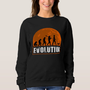 Long Haired Dachshund Dog Dad Human Evolution Sweatshirt