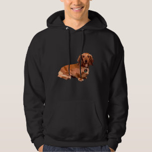 Long Haired Dachshund Hoodie