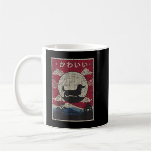 Long Haired Dachshund Japanese Design Kawaii Dog M Coffee Mug