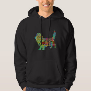 Long Haired Dachshund Weiner Dog Love A Bright And Hoodie