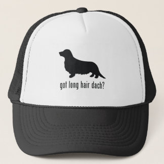 Long Haired Dachsund Trucker Hat