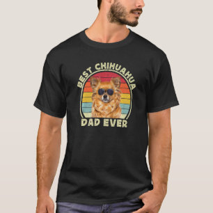 Long Haired Hair Brown Chihuahua Dad Chiwawa Dog T-Shirt