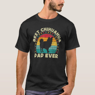 Long Haired Hair Chihuahua Dad For Men Chiwawa Do T-Shirt