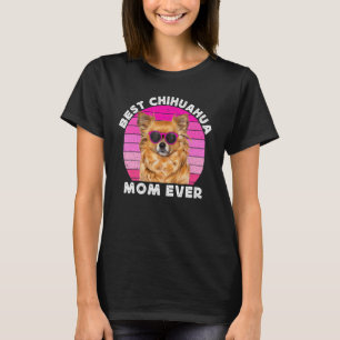 Long Haired Hair Chihuahua Mom Brown Chiwawa Dog T-Shirt