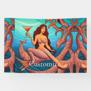 Long-haired Martini Mermaid Thunder_Cove  Banner