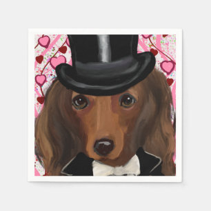 LONG HAIRED RED DOXIE             NAPKIN