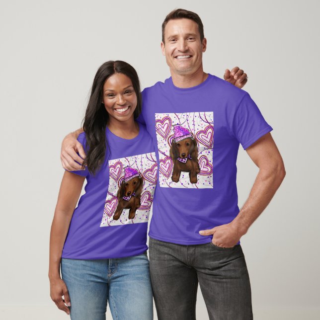 LONG HAIRED RED DOXIE            T-Shirt (Unisex)