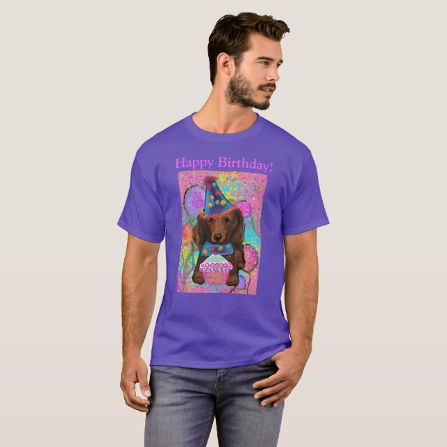 LONG HAIRED RED DOXIE          T-Shirt (Front Full)