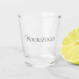 Long Horizontal Custom Logo Text Business Company Shot Glass