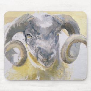 Long Horn Sheep 2 Mouse Mat