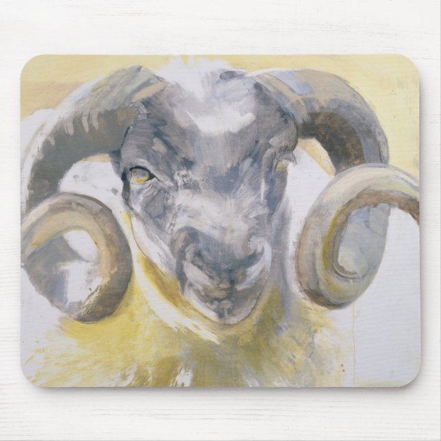Long Horn Sheep 2 Mouse Mat (Front)