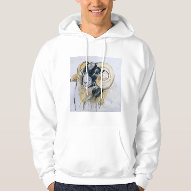 Long Horn Sheep Hoodie (Front)