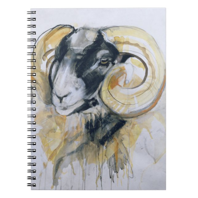 Long Horn Sheep Notebook (Front)