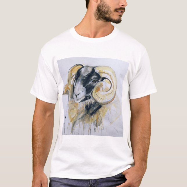 Long Horn Sheep T-Shirt (Front)