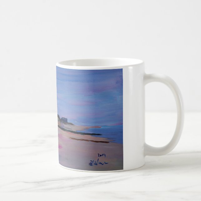 Long Island Beach - Hamptons South Fork Beach walk Coffee Mug (Right)