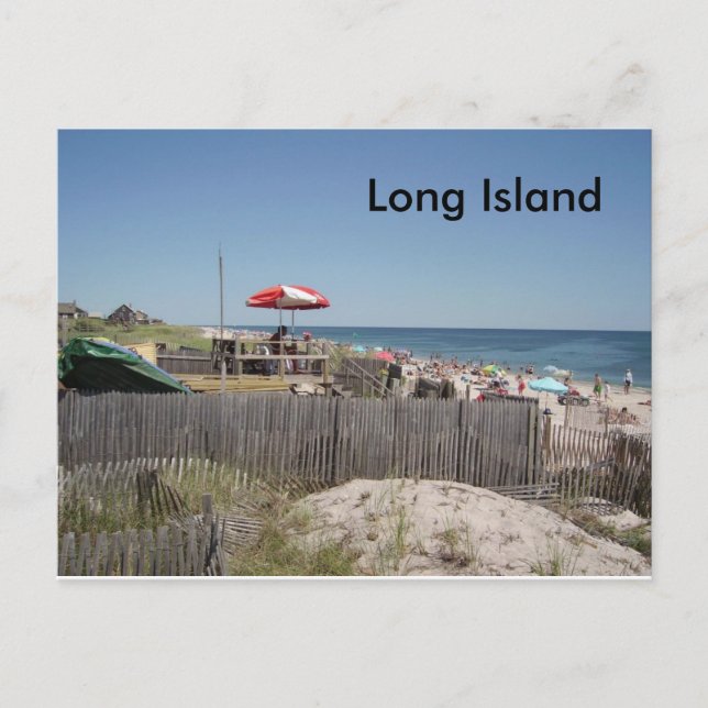 Long Island Beach Postcard (Front)