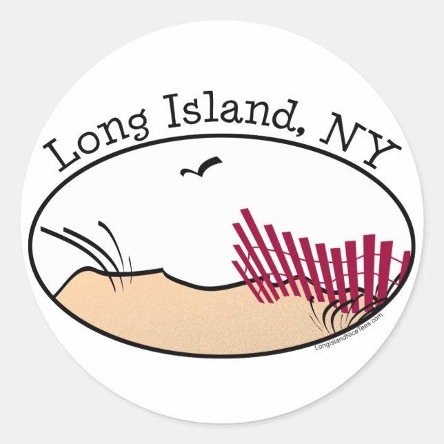 Long Island Classic Round Sticker (Front)
