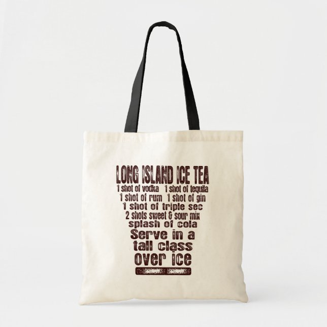 Long Island Ice Tea bag - choose style & color (Front)